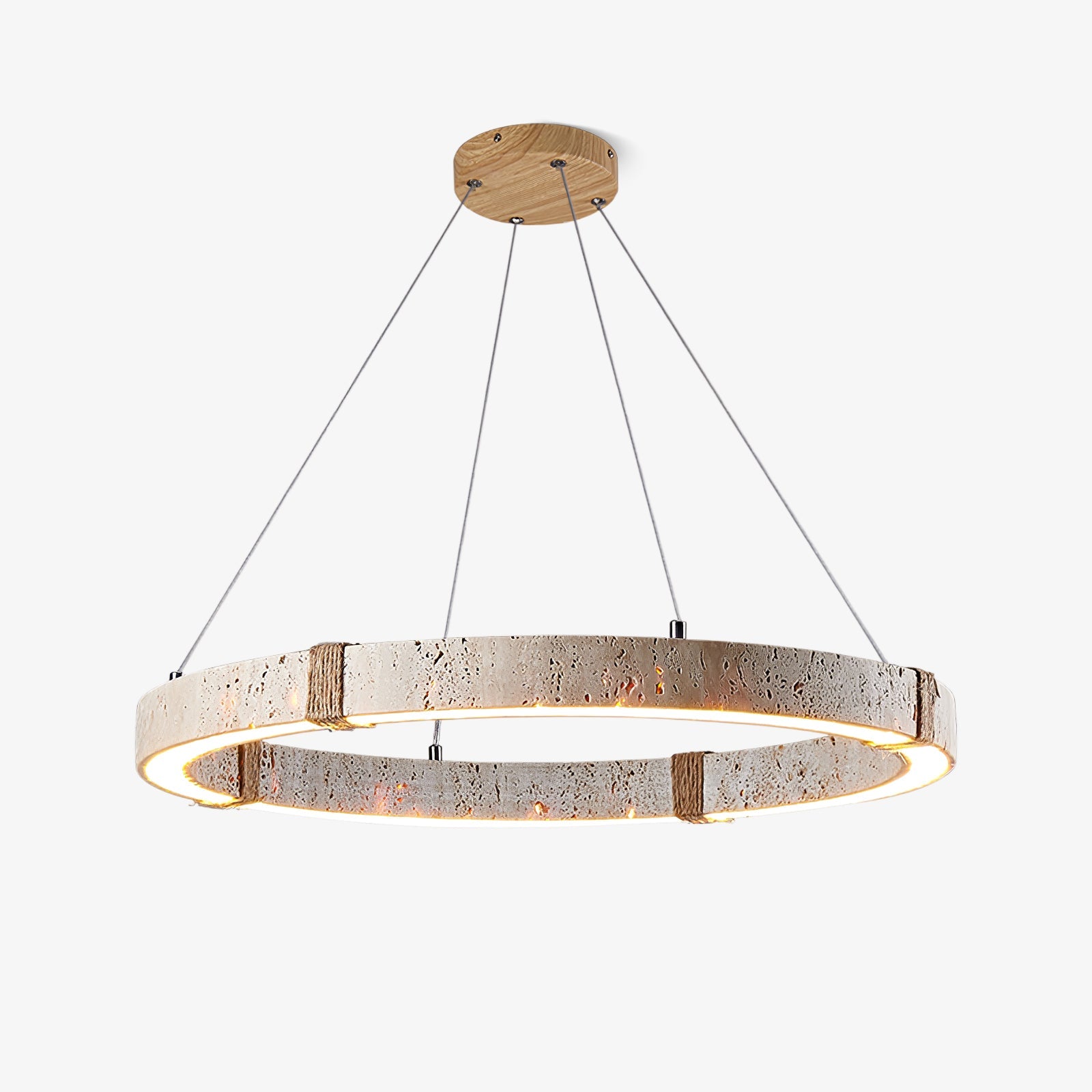 Alsilis Lustre Minimaliste en Travertin