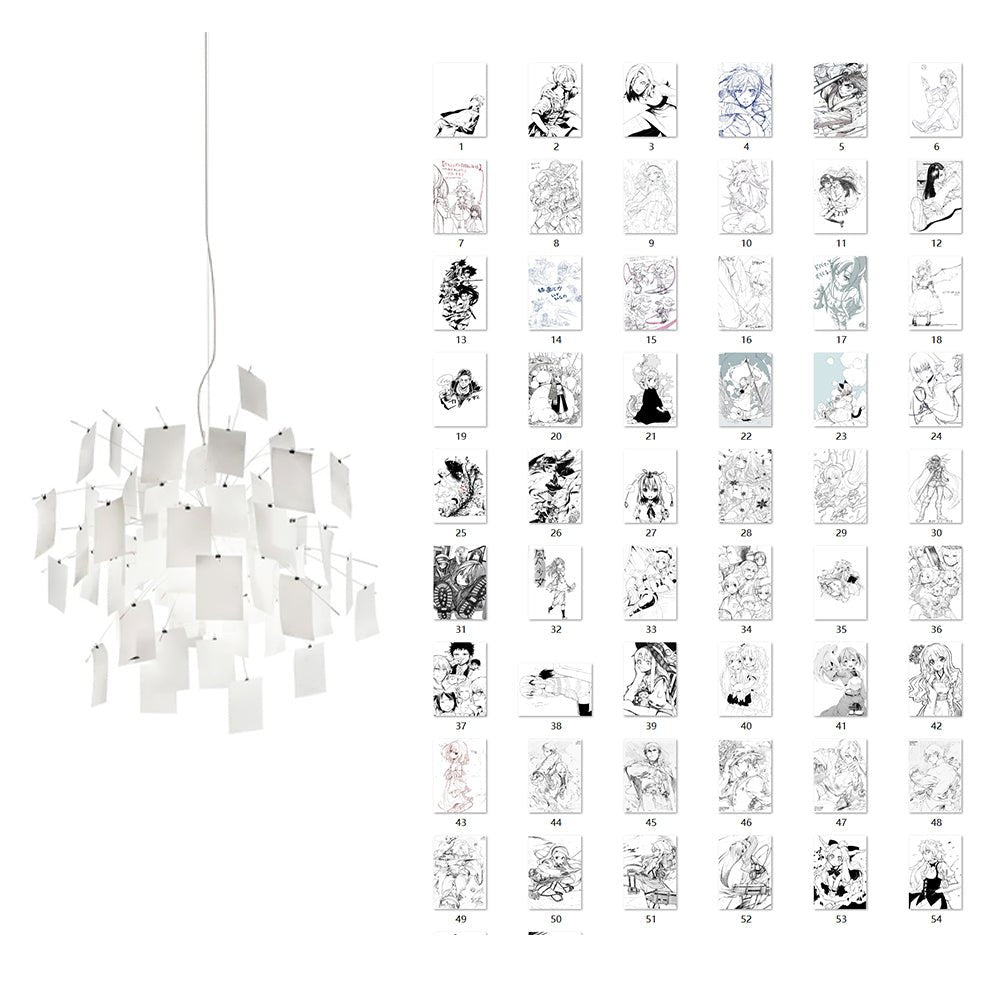 Lustra Lustre en Papier Personnalisable Créatif