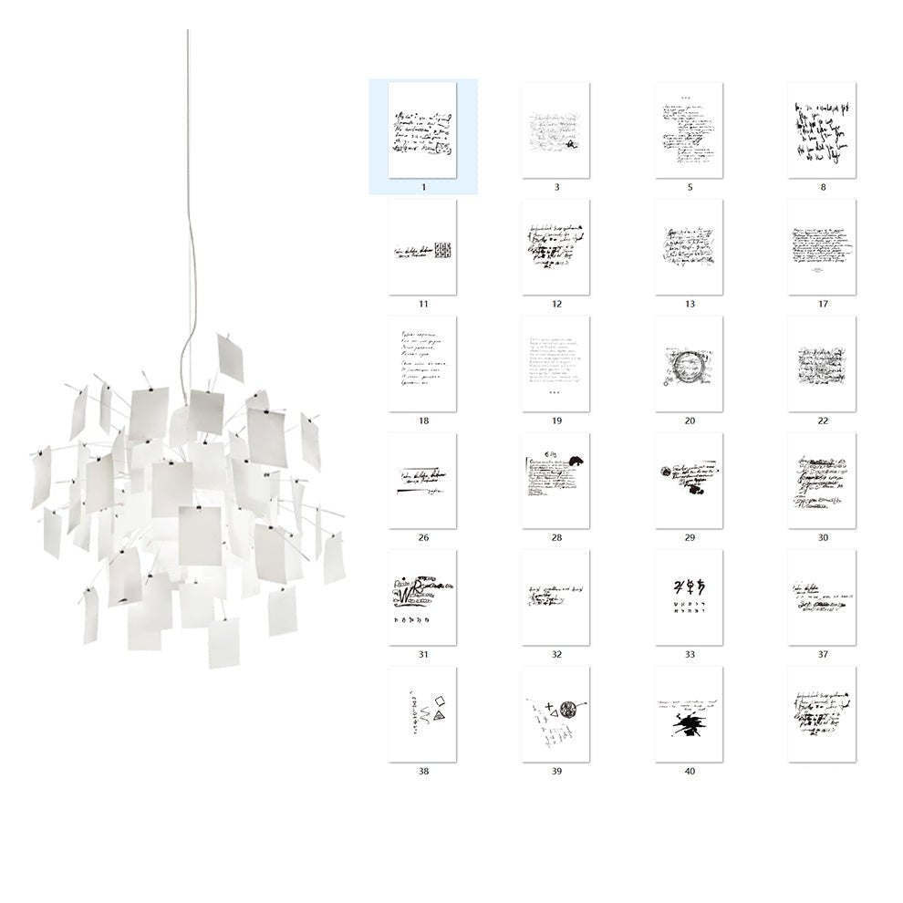 Lustra Lustre en Papier Personnalisable Créatif
