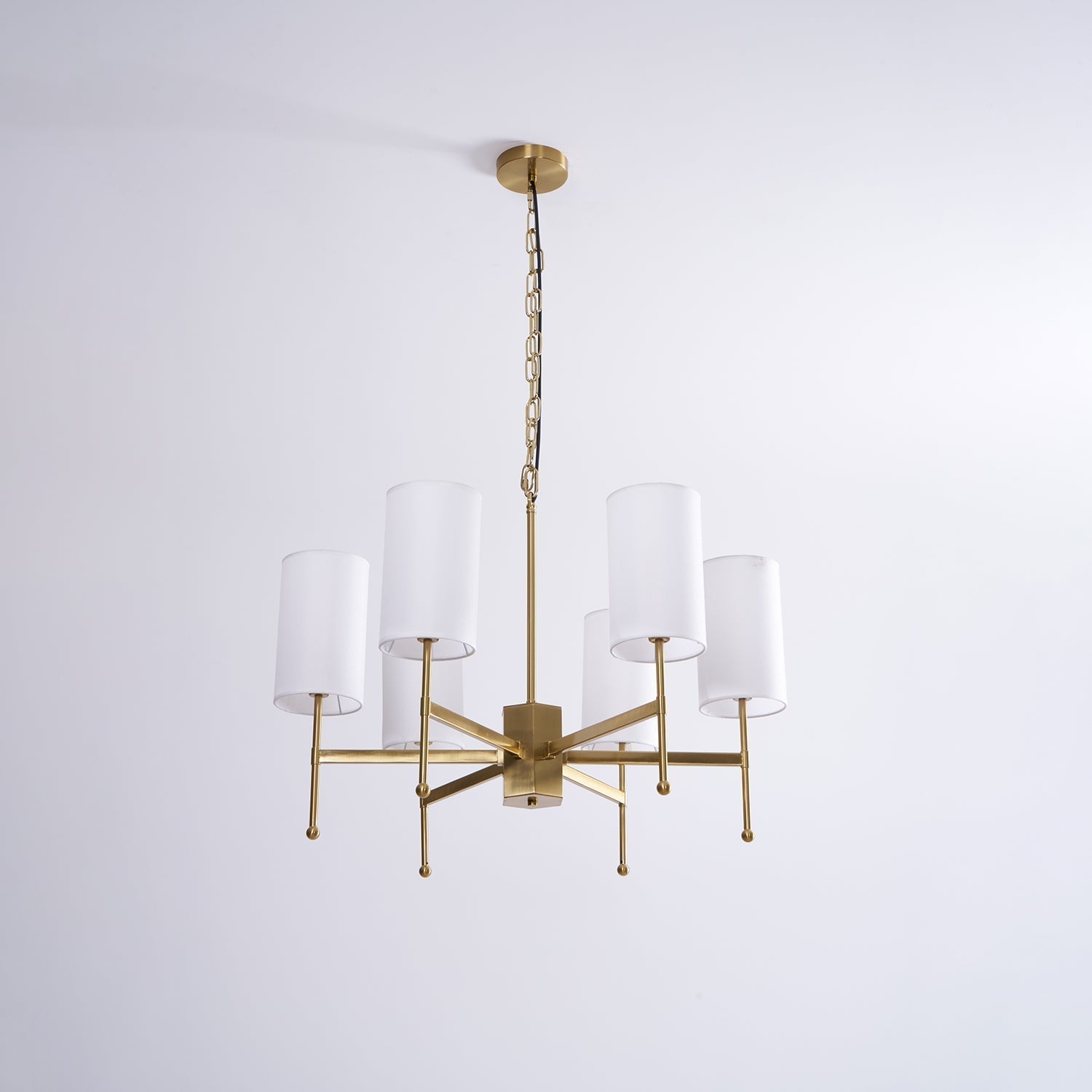 Ulcarisra Lustre en Tissu Vintage en Laiton