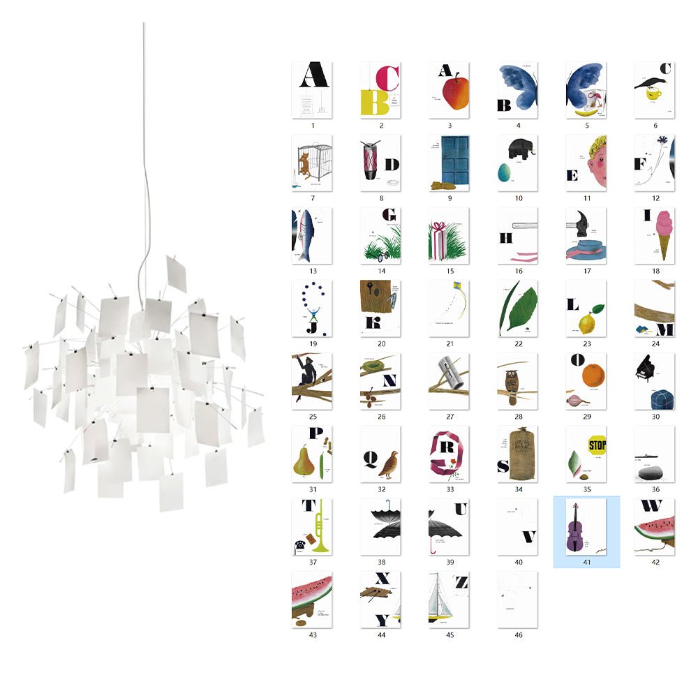 Lustra Lustre en Papier Personnalisable Créatif
