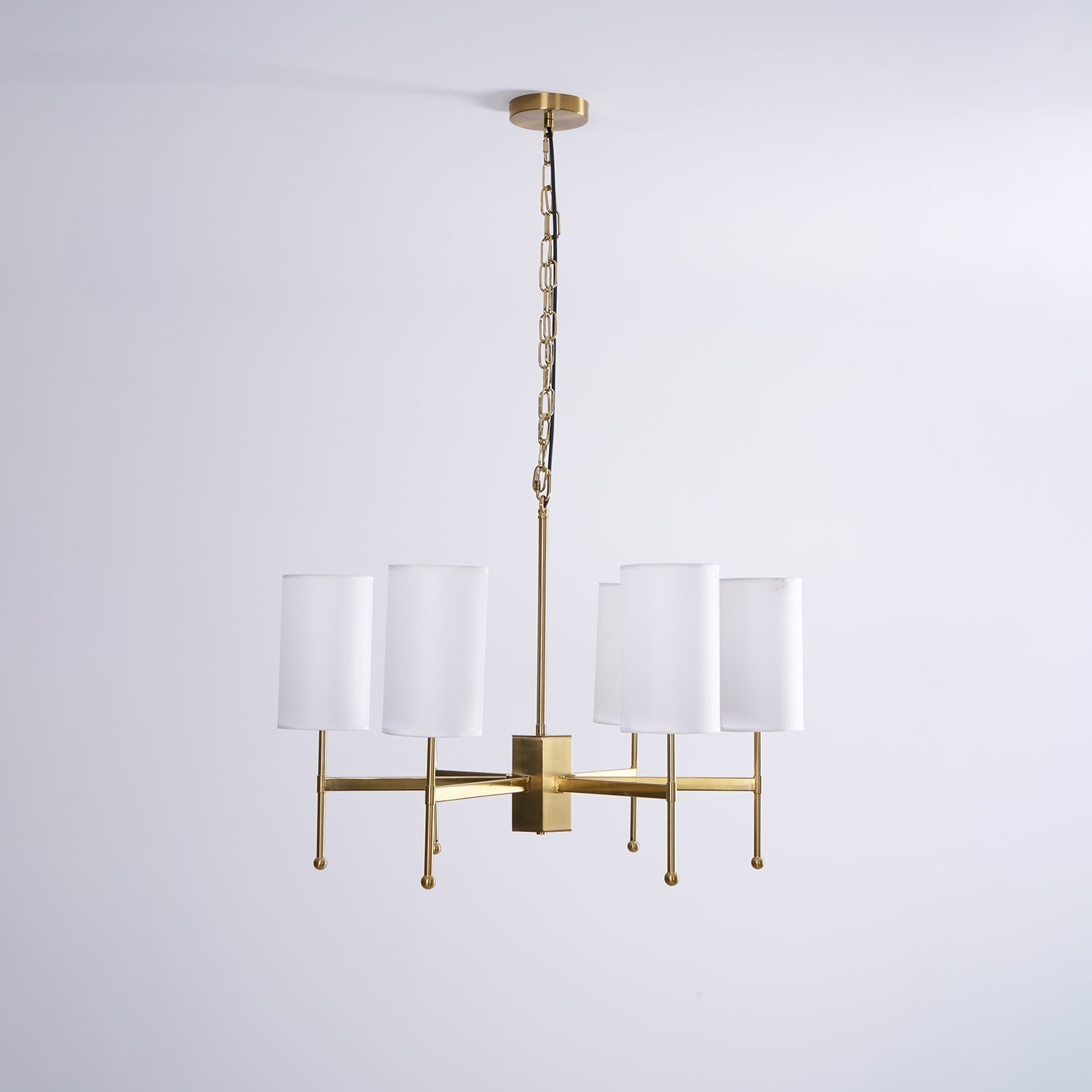 Ulcarisra Lustre en Tissu Vintage en Laiton