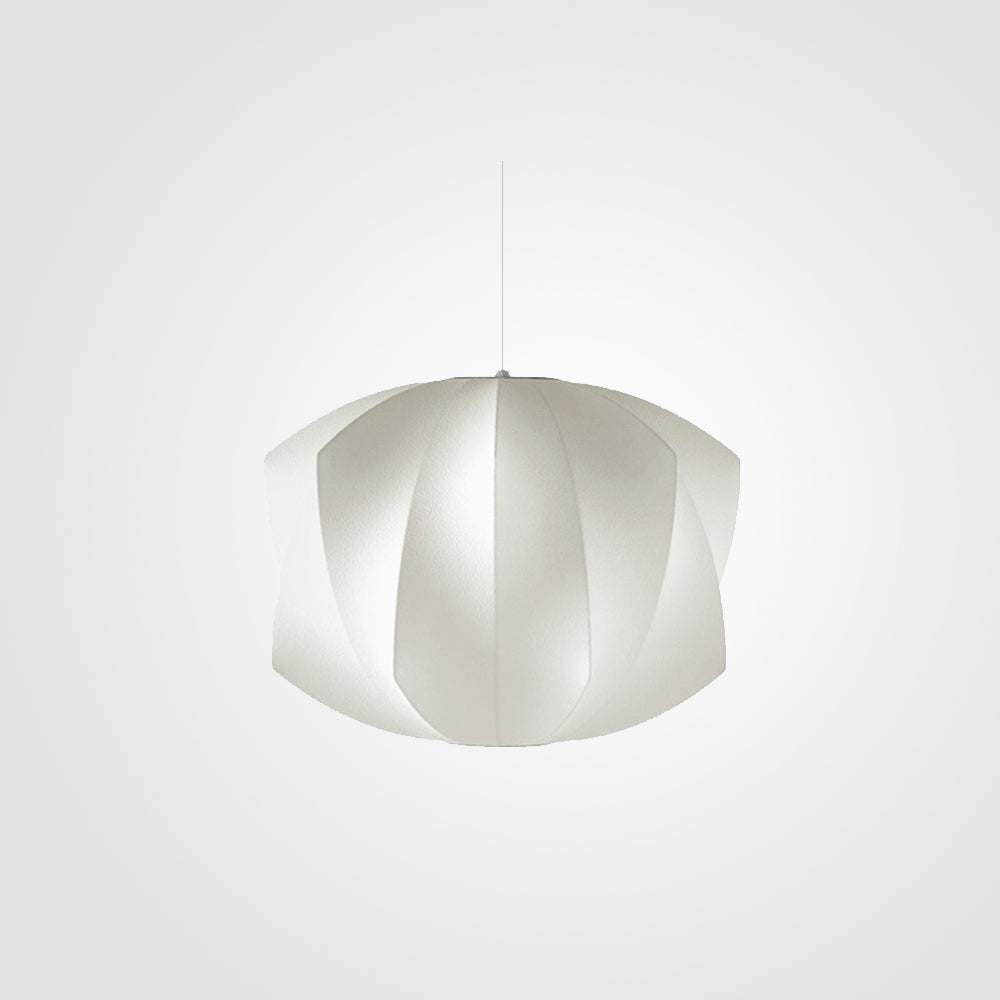 Etrio Suspension Vintage. Métal/Tissu. Blanc. Bar