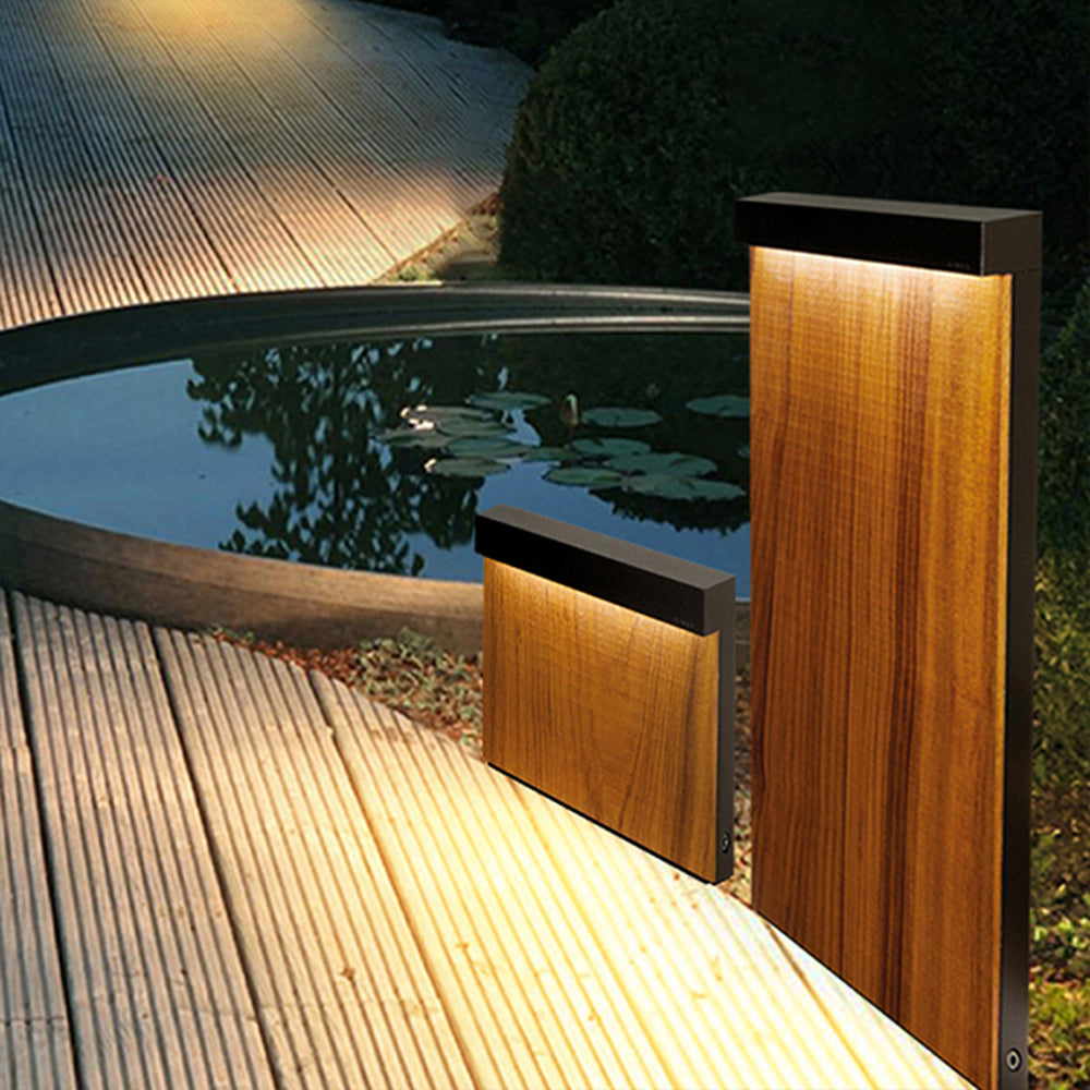 Gisil Extérieure Géométrique Minimaliste. Métal. Bois. Extérieur
