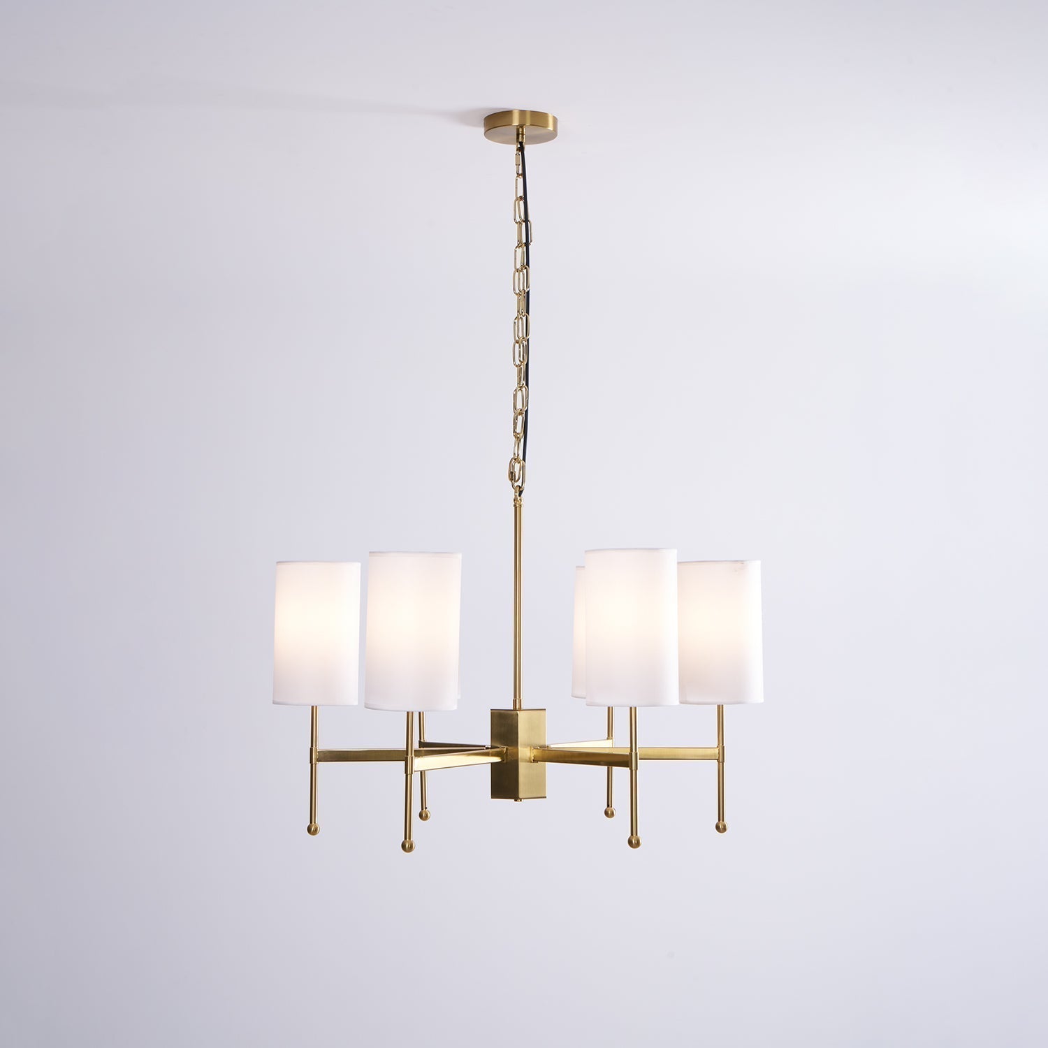Ulcarisra Lustre en Tissu Vintage en Laiton