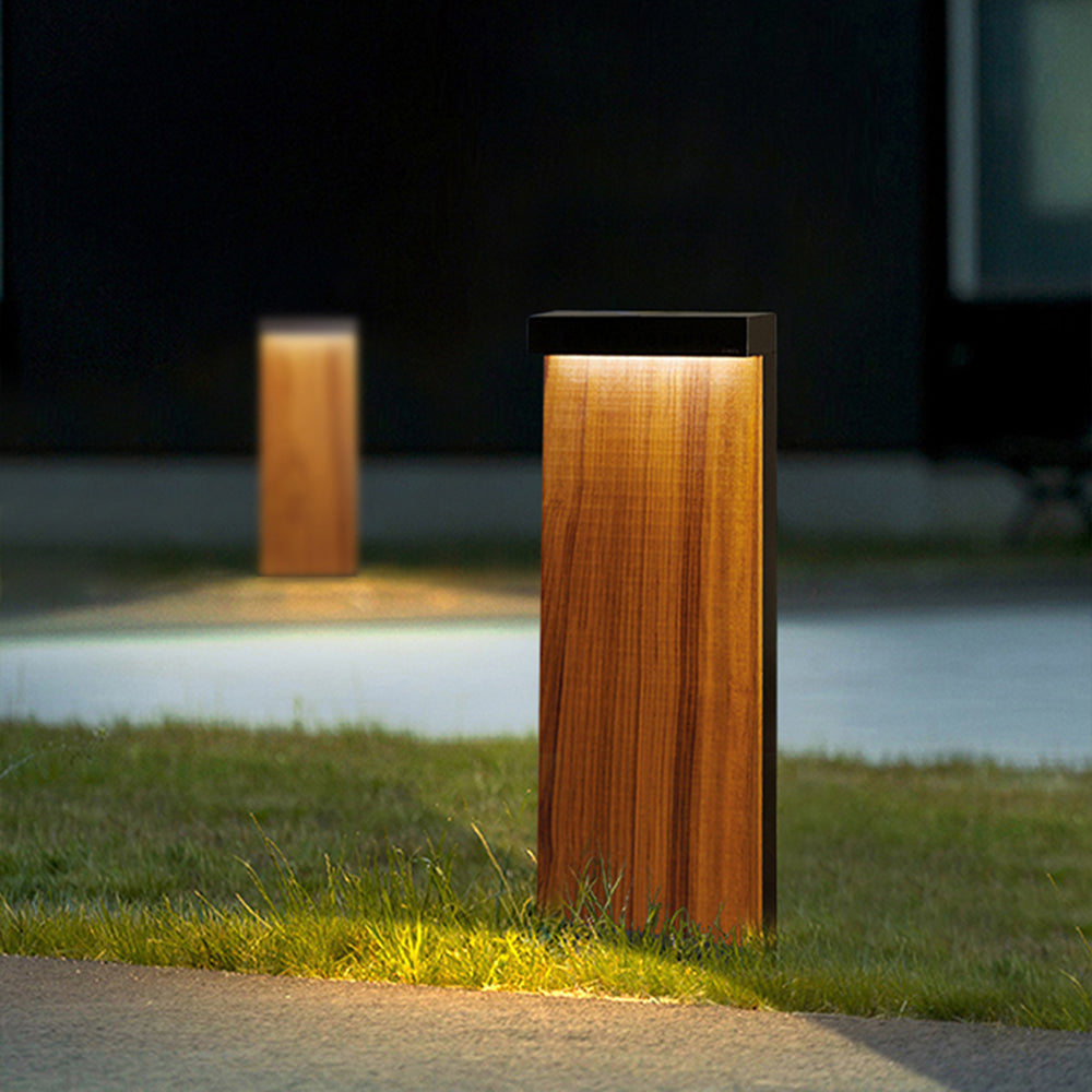 Gisil Extérieure Géométrique Minimaliste. Métal. Bois. Extérieur
