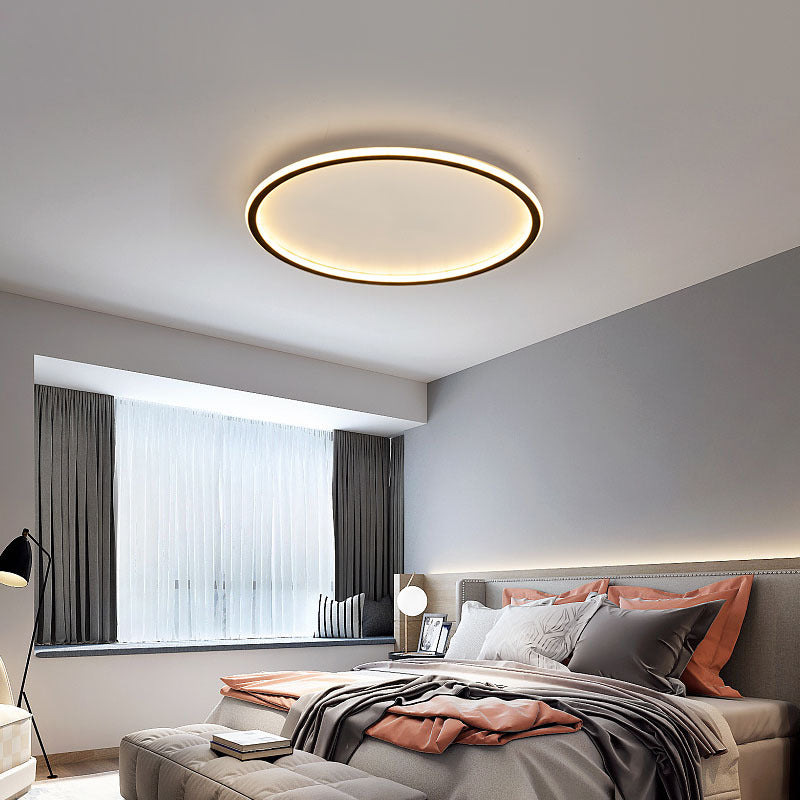 Quasso Plafonnier Rond ModerneBlanc/Noir. Salon