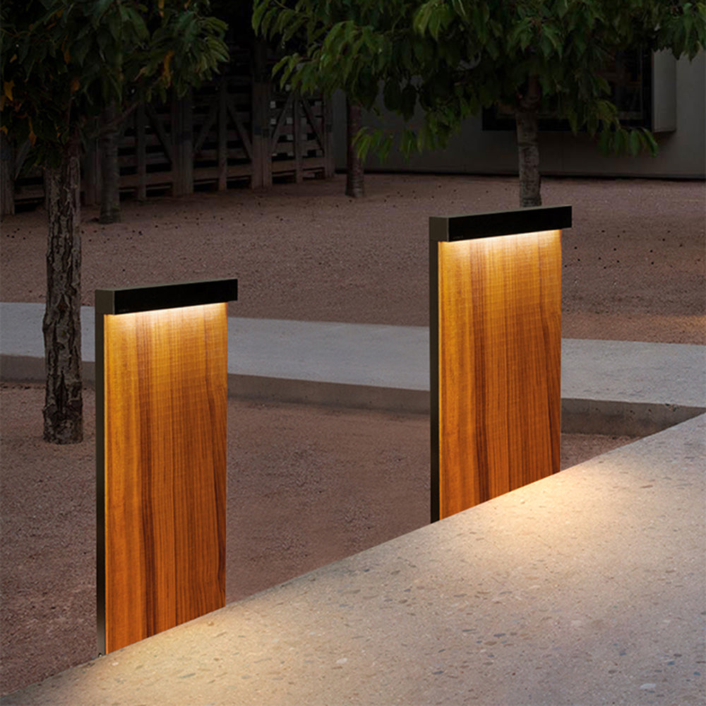 Gisil Extérieure Géométrique Minimaliste. Métal. Bois. Extérieur