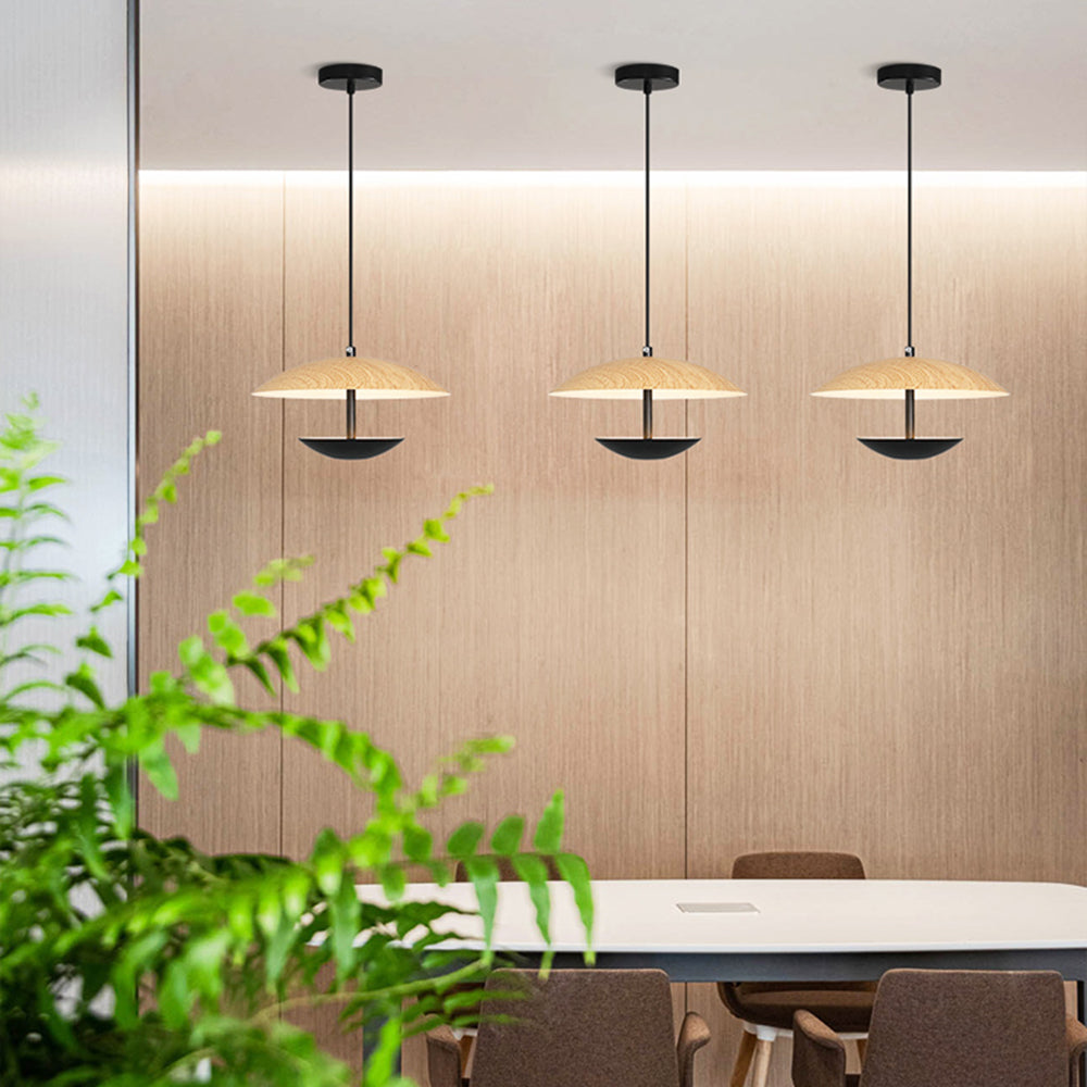 Zephy Suspension Dôme Traditionnelle.  Bois/Marron. Salon/Salle à Manger