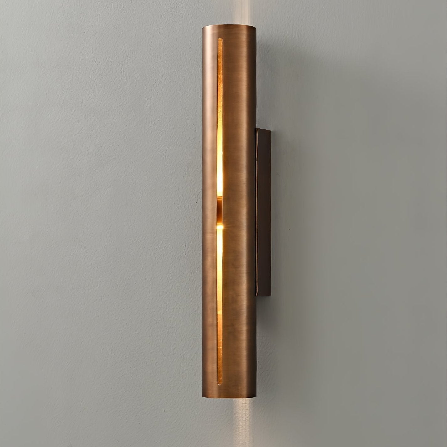 Avsilara Applique Murale Cylindre Laiton Minimaliste Moderne