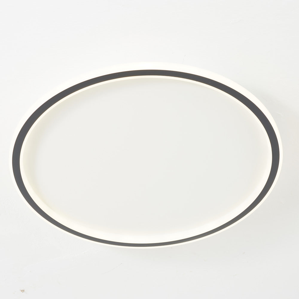 Quasso Plafonnier Rond ModerneBlanc/Noir. Salon