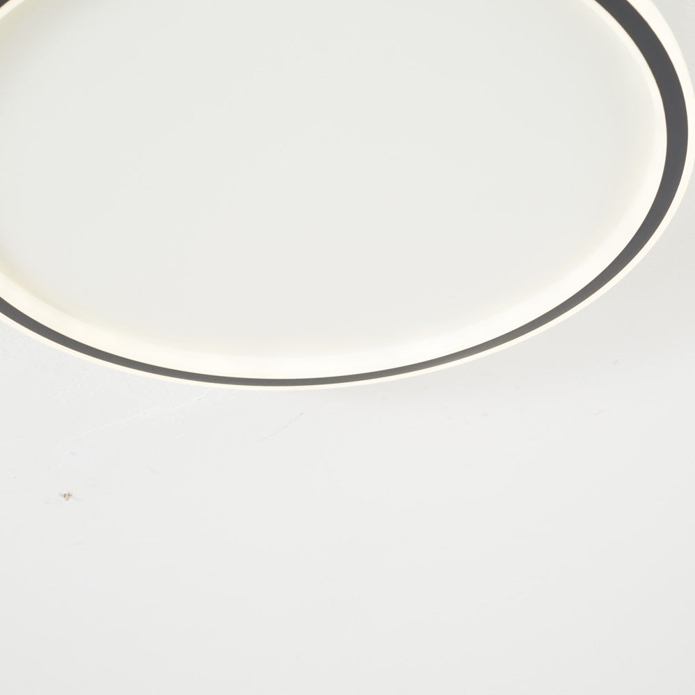 Quasso Plafonnier Rond ModerneBlanc/Noir. Salon