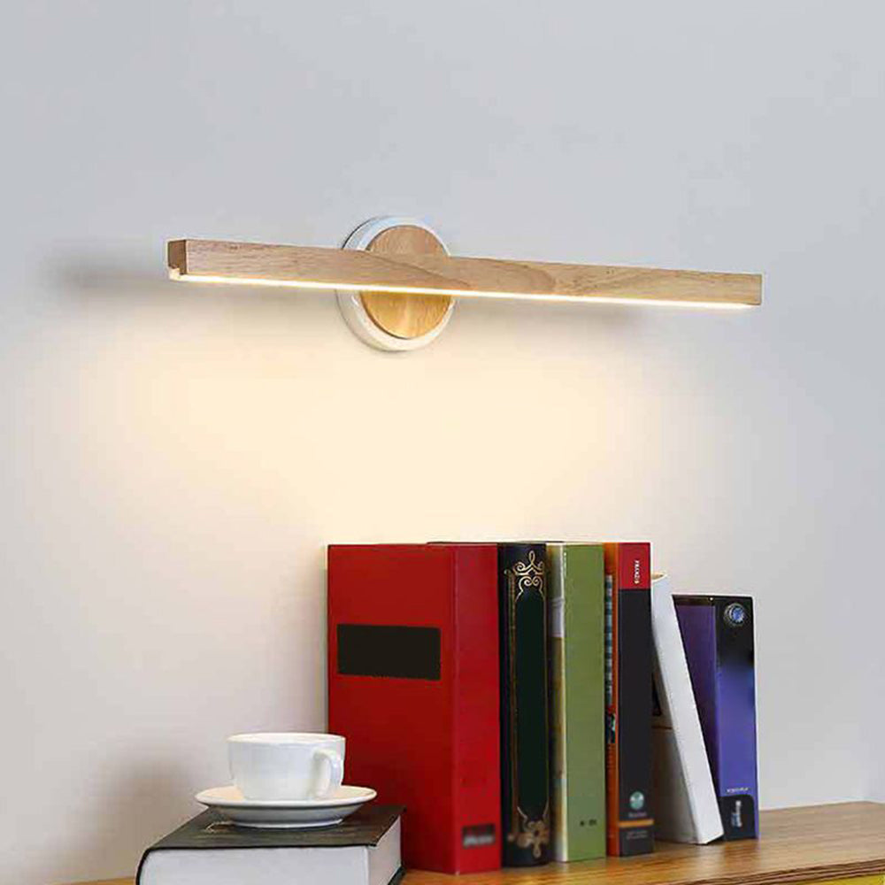 Muto Simple Applique Murale Rectangulaire Moderne LED Bois/Métal Bois Chambre/Salon