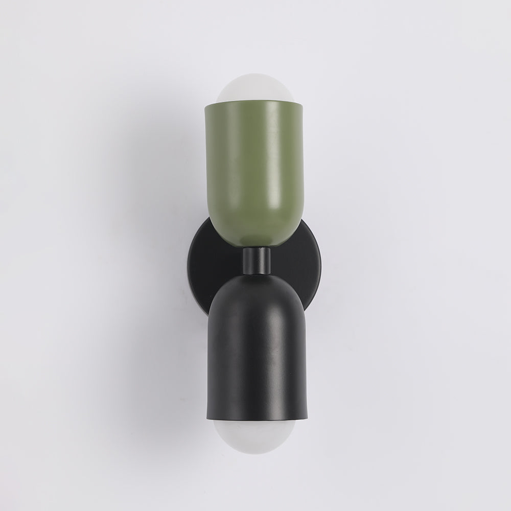Kira Applique Murale Cylindre Scandinave Métal Coloré Salon