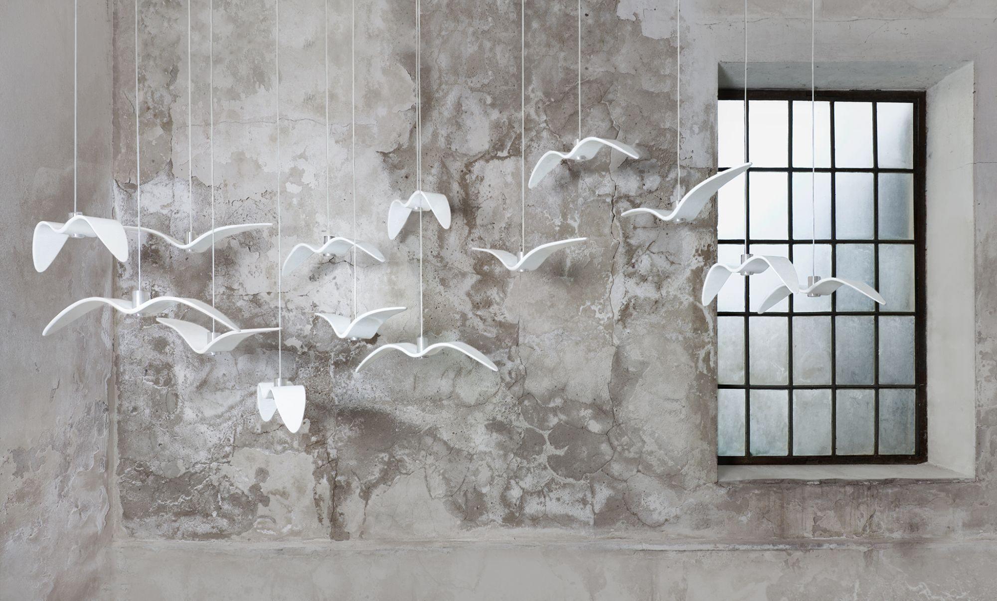 Lustra Suspension Lampe Ailes d'Oiseau pour Salon