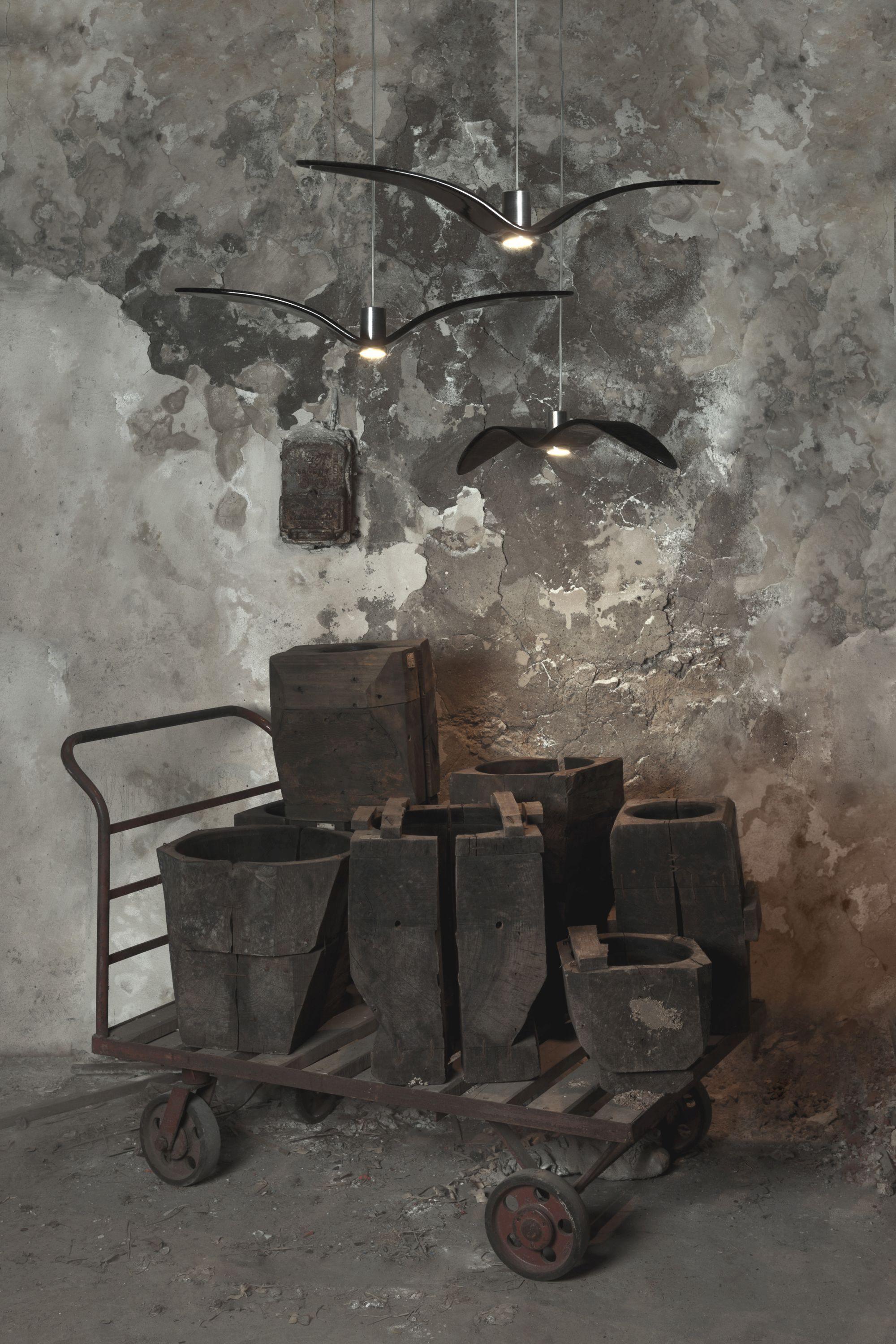 Lustra Suspension Lampe Ailes d'Oiseau pour Salon