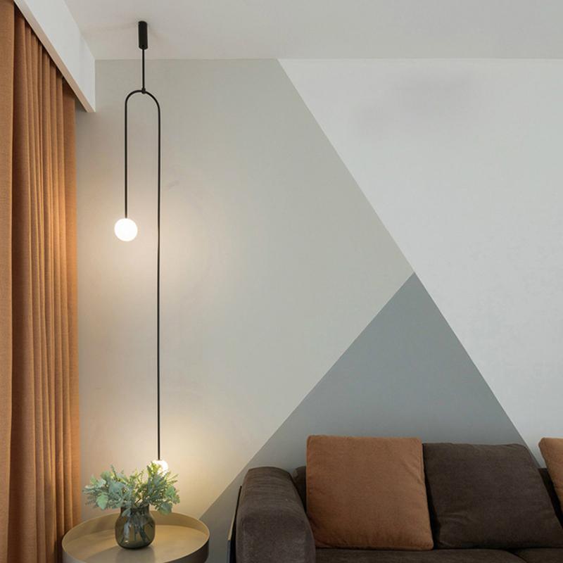 Lustra Lustre Mobile Noir Minimaliste