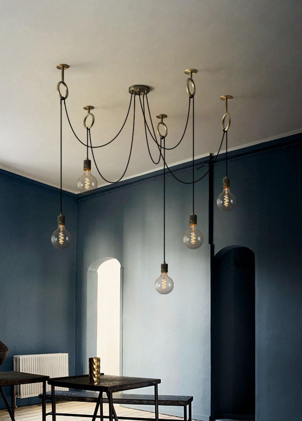Lustra Lustre Industrial Spider Bulb Hanging