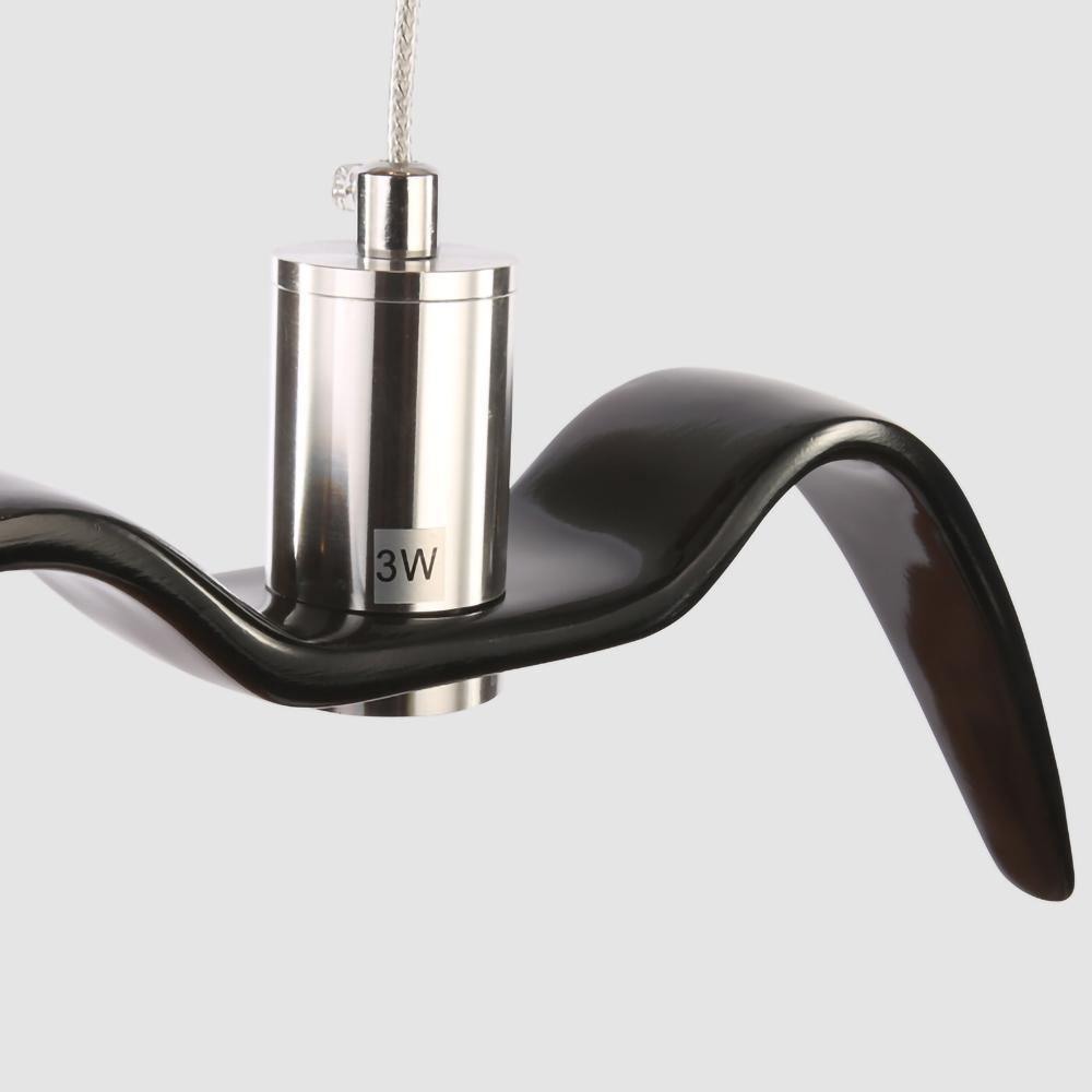 Lustra Suspension Lampe Ailes d'Oiseau pour Salon