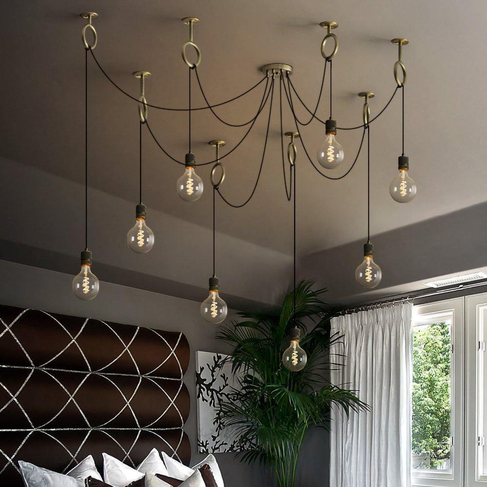 Lustra Lustre Industrial Spider Bulb Hanging
