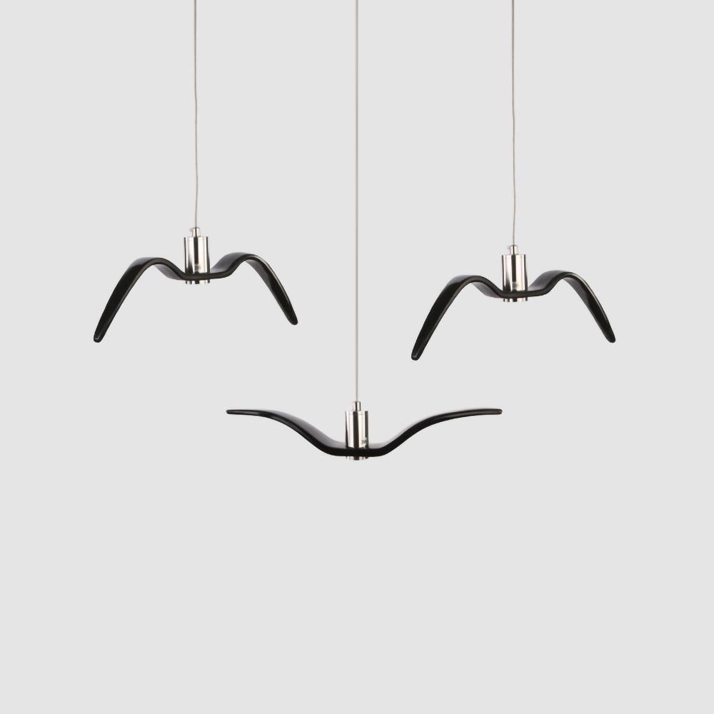 Lustra Suspension Lampe Ailes d'Oiseau pour Salon