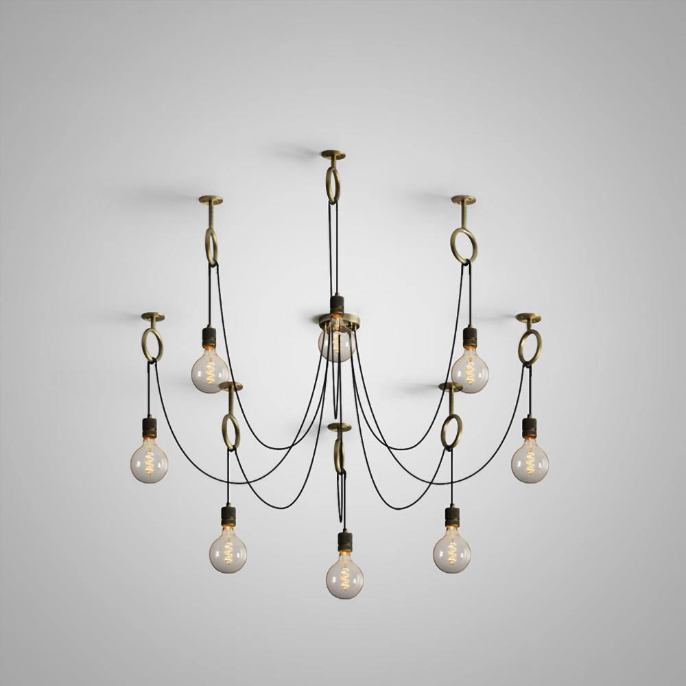 Lustra Lustre Industrial Spider Bulb Hanging