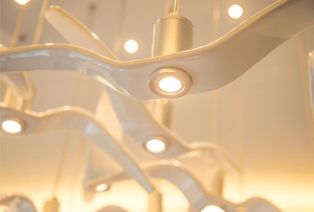Lustra Suspension Lampe Ailes d'Oiseau pour Salon