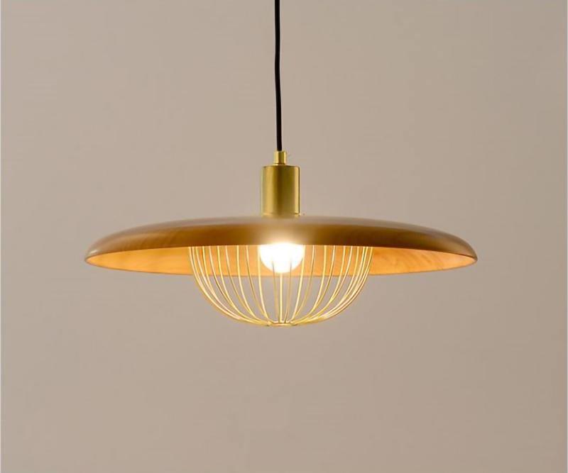 Elanora Wood Retro Vintage Pendant Lamp