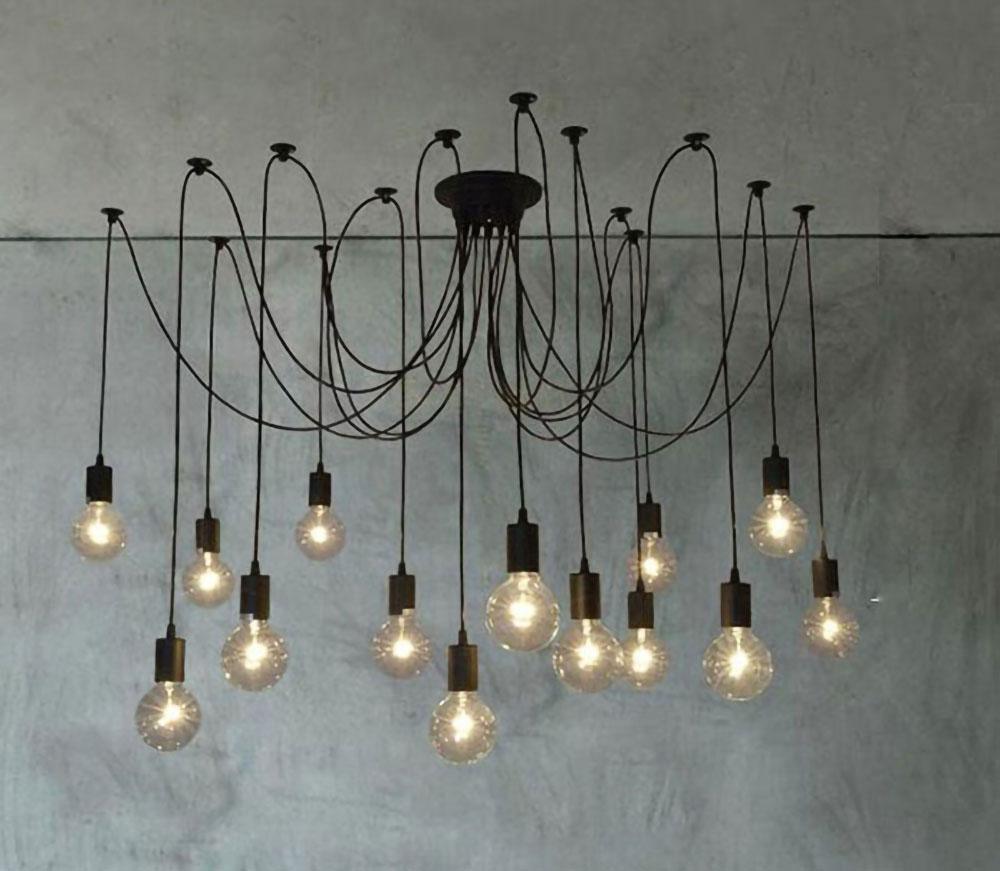 Lustra Lustre à Câble Araignée Industriel