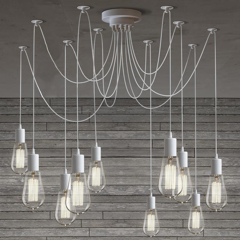 Lustra Lustre à Câble Araignée Industriel