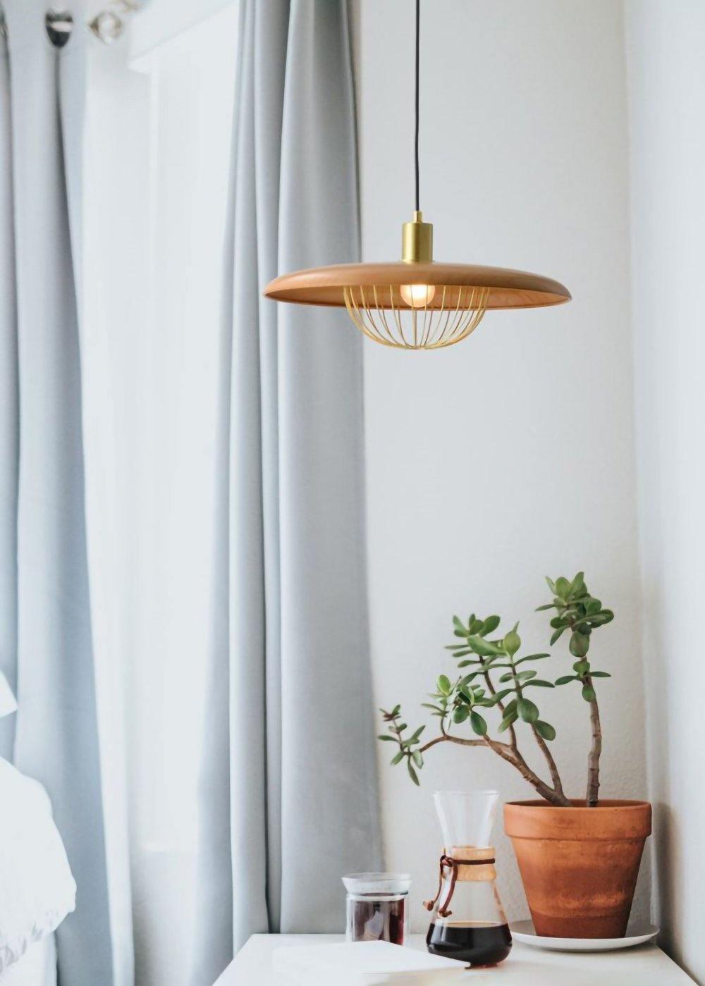 Elanora Wood Retro Vintage Pendant Lamp