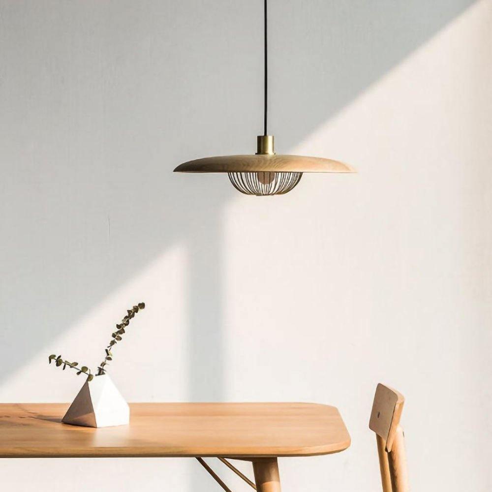 Elanora Wood Retro Vintage Pendant Lamp