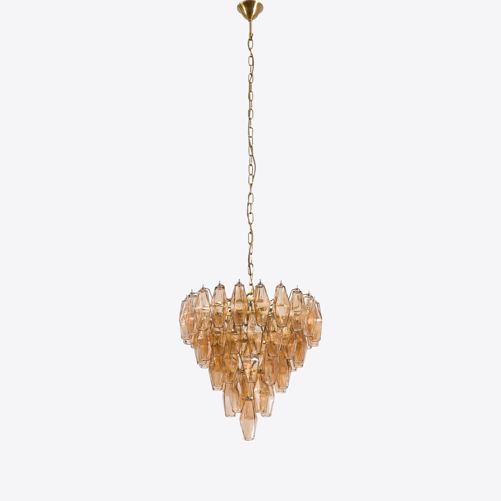 Aurora Lustre Rose Facetté Verre Superposé Vintage