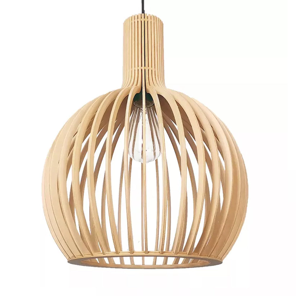 Inosa Suspension Design en Bois Sculpté Naturel Salle à Manger