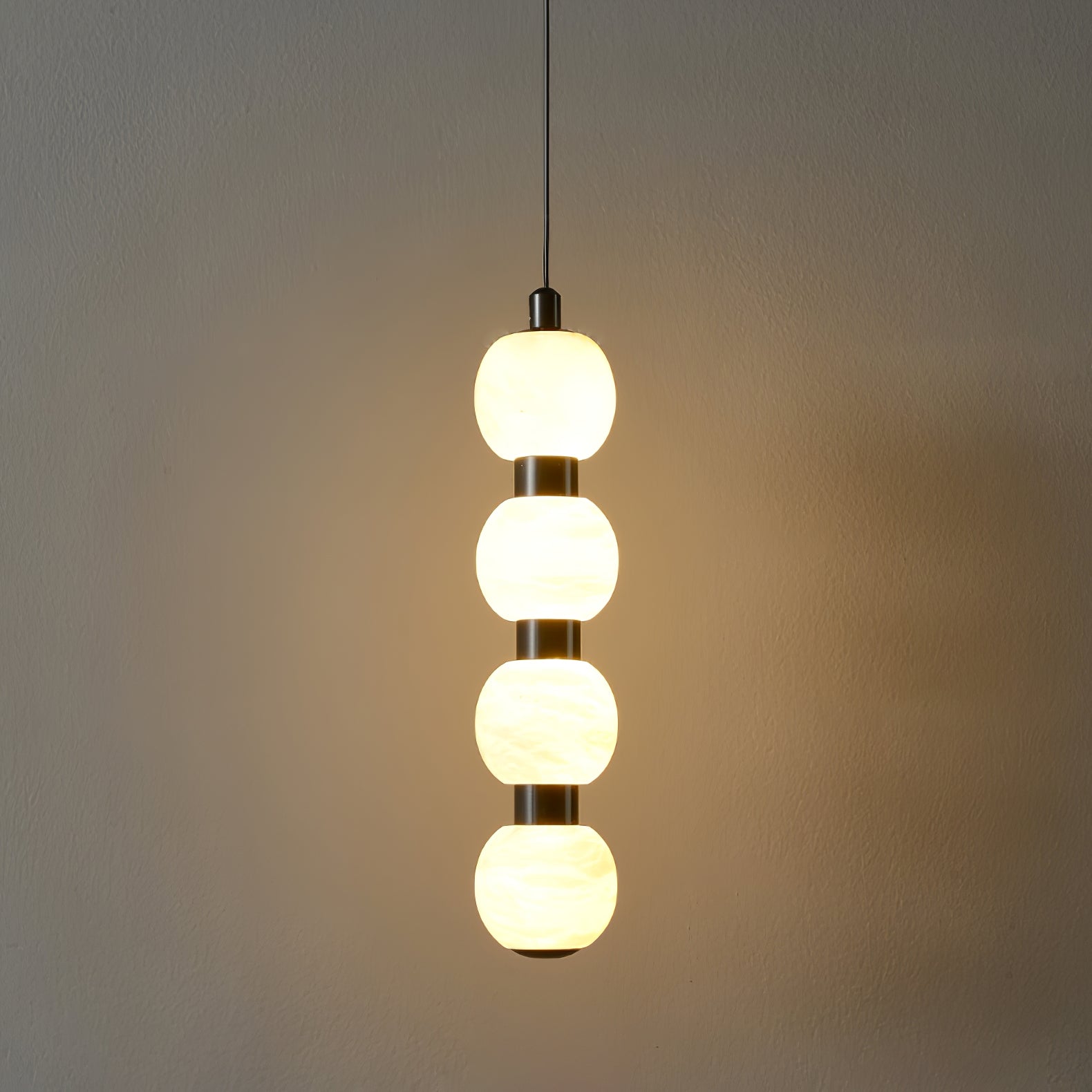 Lyra Suspension Moderne en Albâtre