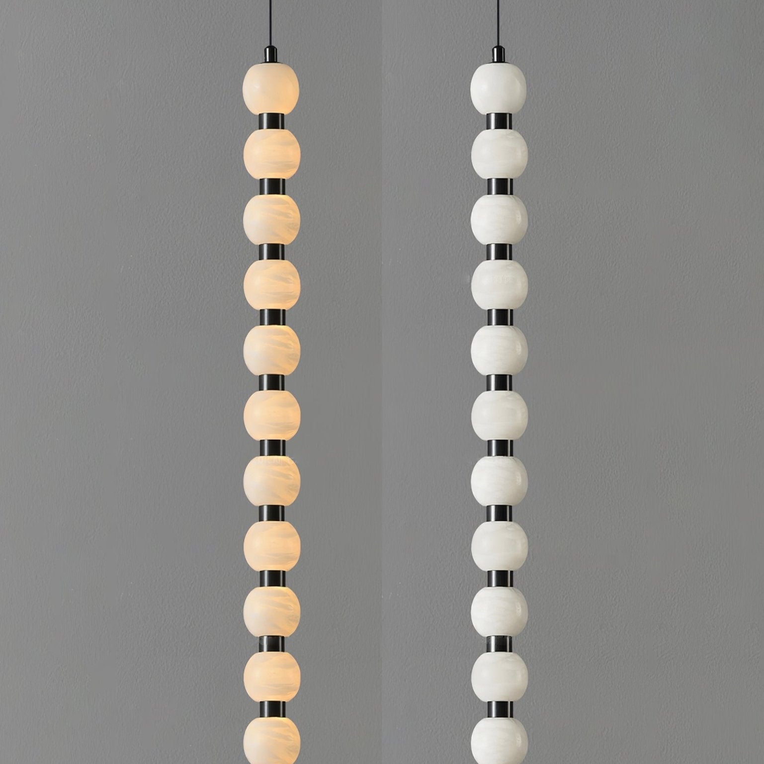 Lyra Suspension Moderne en Albâtre
