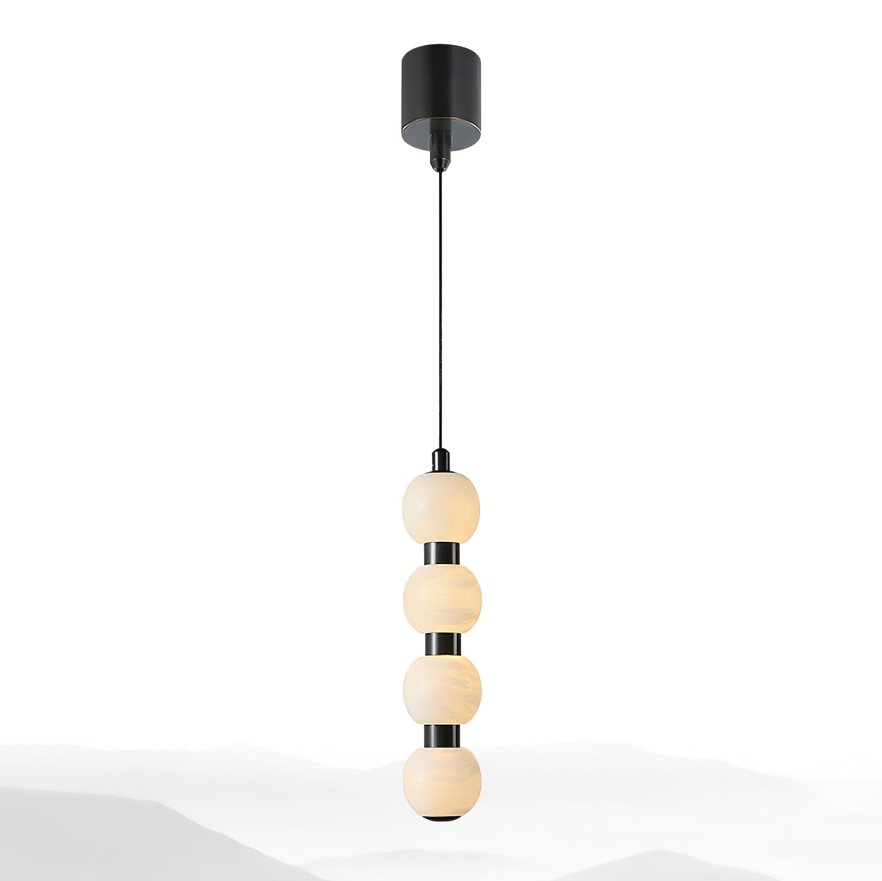 Lyra Suspension Moderne en Albâtre