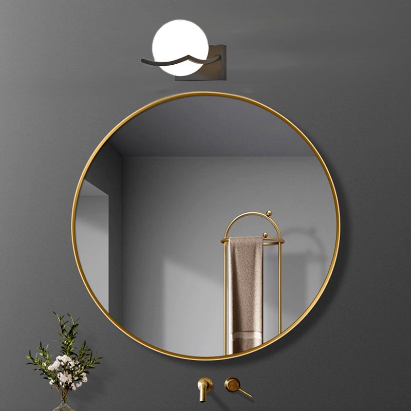 Valentina Applique Murale Boule Luxe, Verre/Métal, Chambre à Coucher