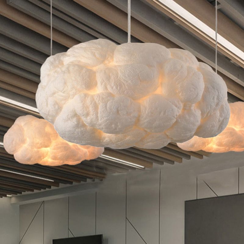 Nuage Suspension Nuage Art Deco Blanc Salon/Chambre à Coucher