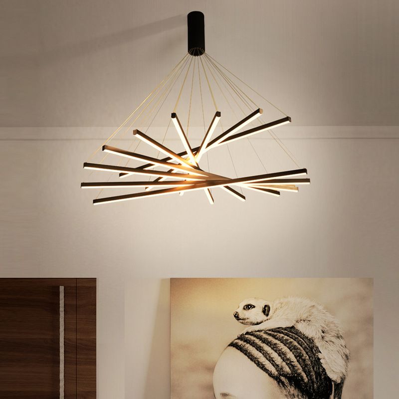 Lomir Luminaires Suspensions Linéaire Simple LED Moderne Métal Ferreux Salon