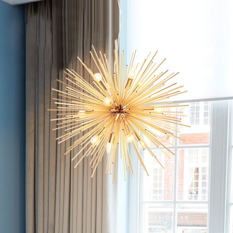 Valentina Design LED Suspension Or Métal Salle à manger Salon Chambre à coucher