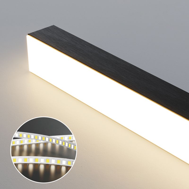 Xirro Suspension Linéaire Minimaliste Noir/Blanc. Chambre