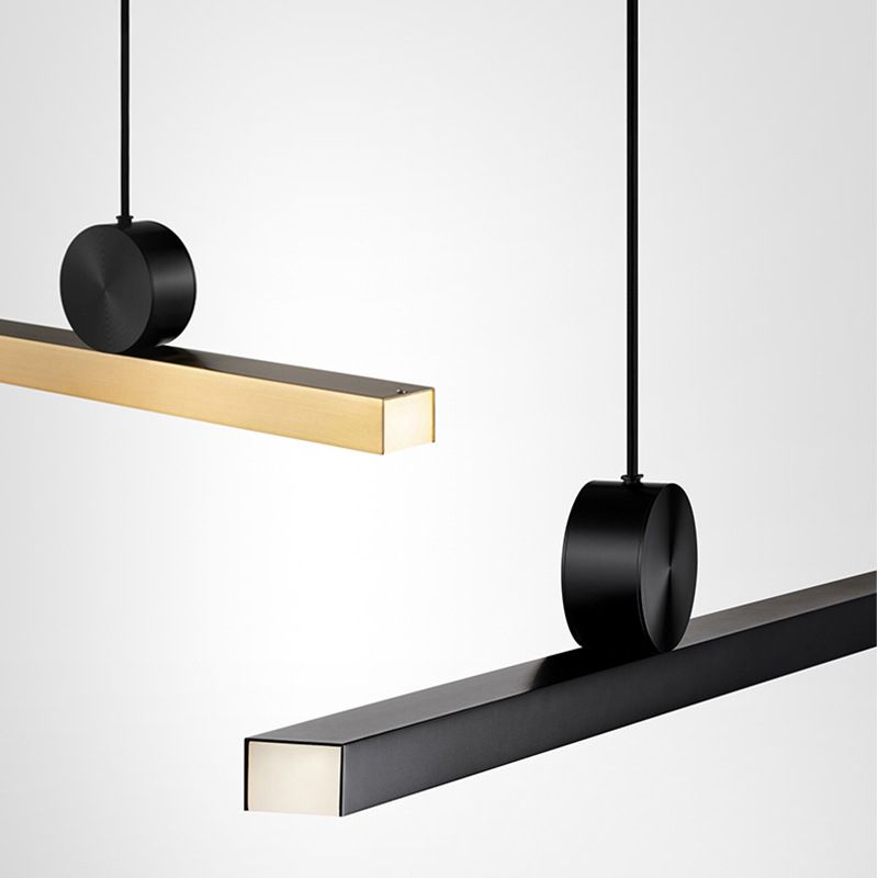 Luvon Design LED Suspensions Linéaire Moderne Métal