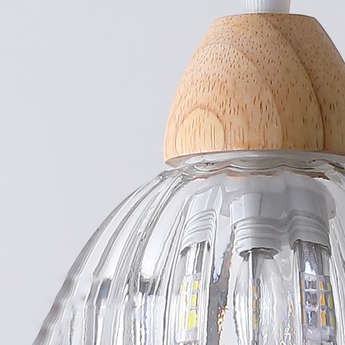 Arisha Applique Murale Fleur Moderne, Bois/Verre, Bois, Cuisine/Couloir