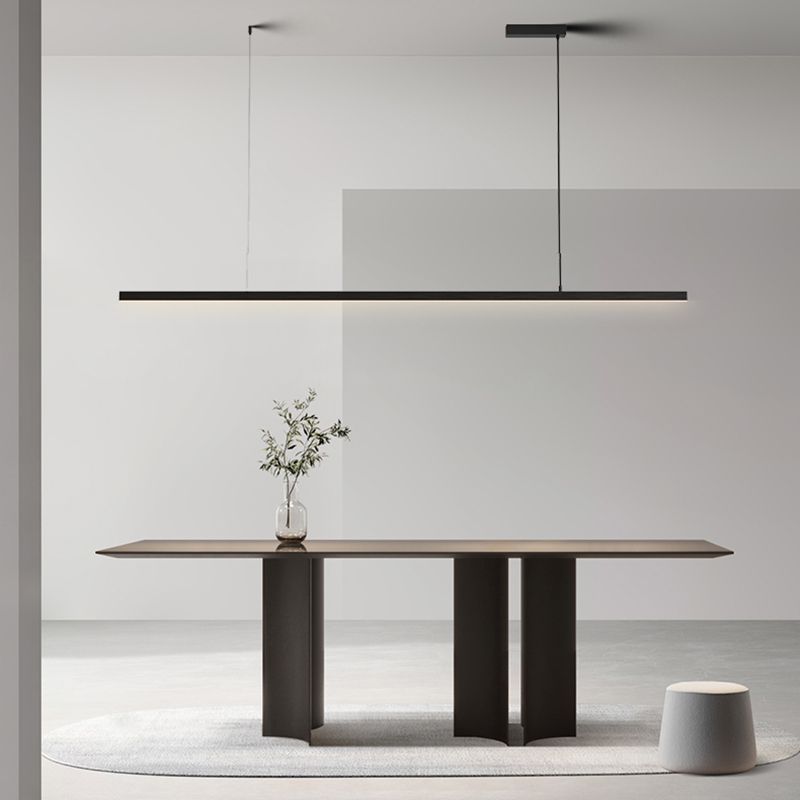 Xirro Suspension Linéaire Minimaliste Noir/Blanc. Chambre