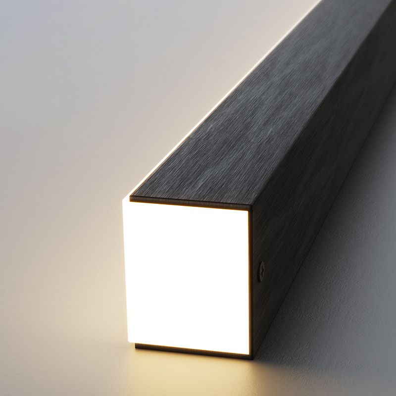 Xirro Suspension Linéaire Minimaliste Noir/Blanc. Chambre