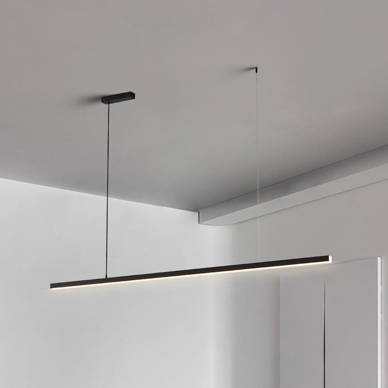 Xirro Suspension Linéaire Minimaliste Noir/Blanc. Chambre