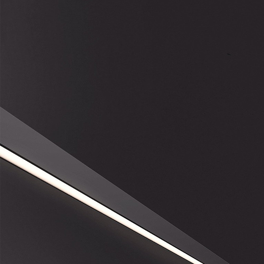 Liora Applique Murale Linéaire Mince Moderne.  Noir. Salon