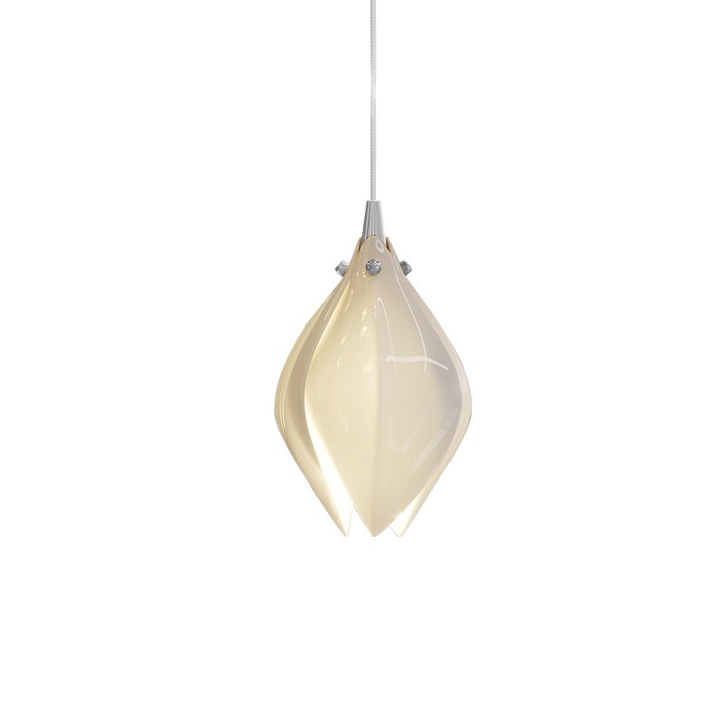 Lustra Suspension Lampe Céramique Florale Blanche