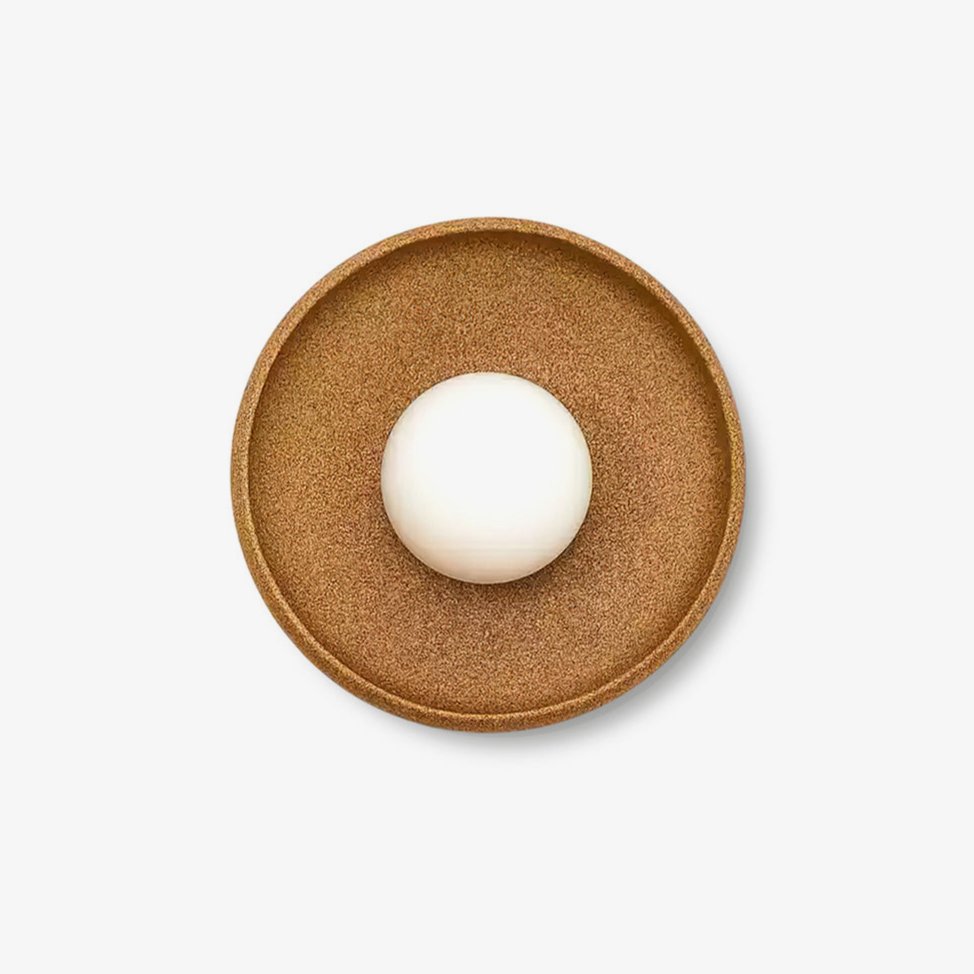 Civarir Applique Murale Ronde en Verre Céramique Minimaliste Moderne